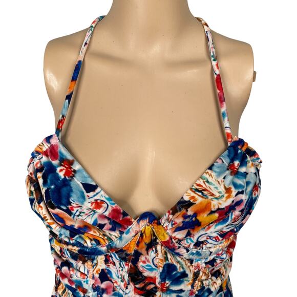 NWT For Love & Lemons Brooklyn Floral Velvet Corset Dress SZ M - Picture 5 of 11